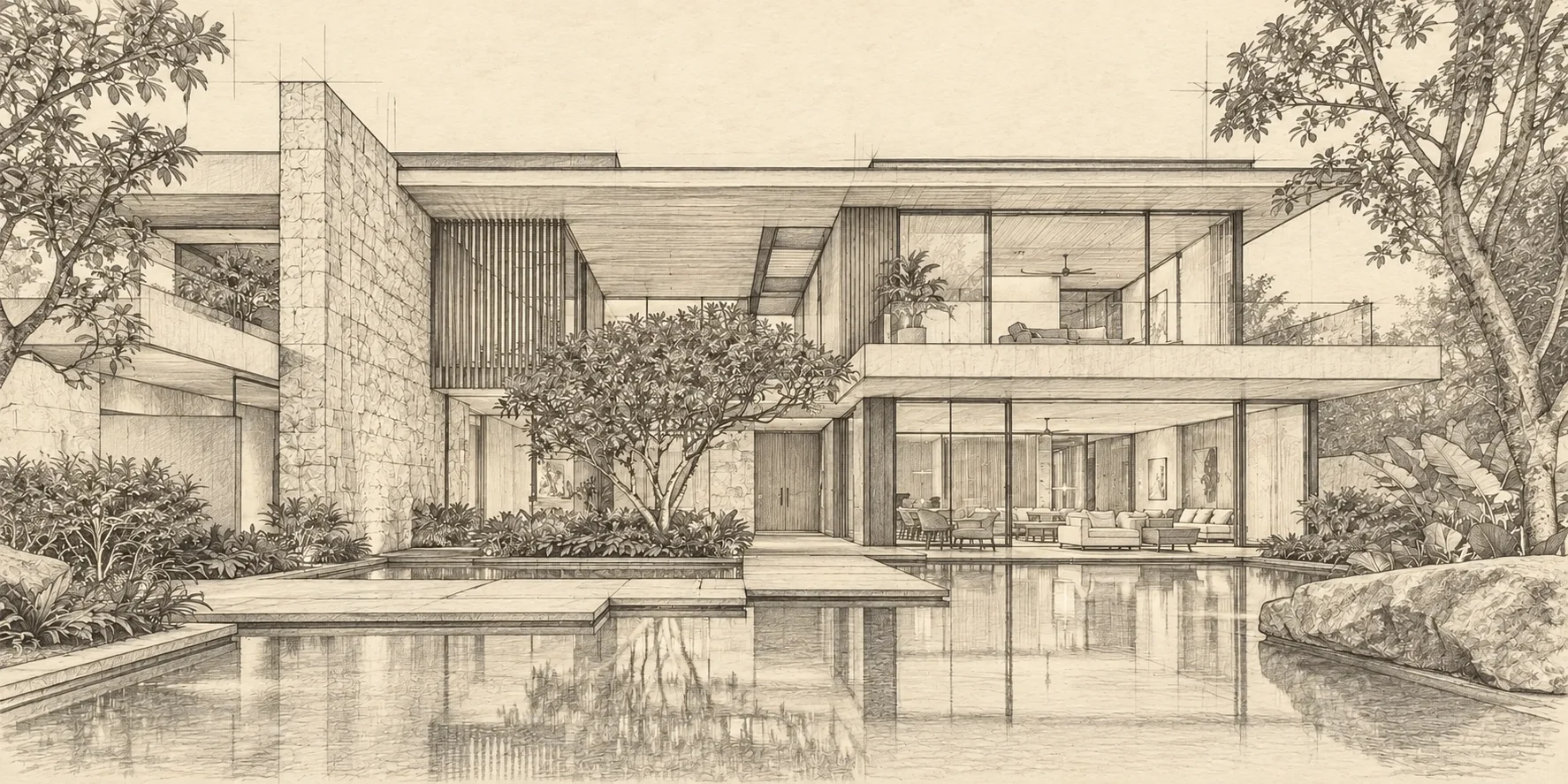 Concept drawing: The bungalow