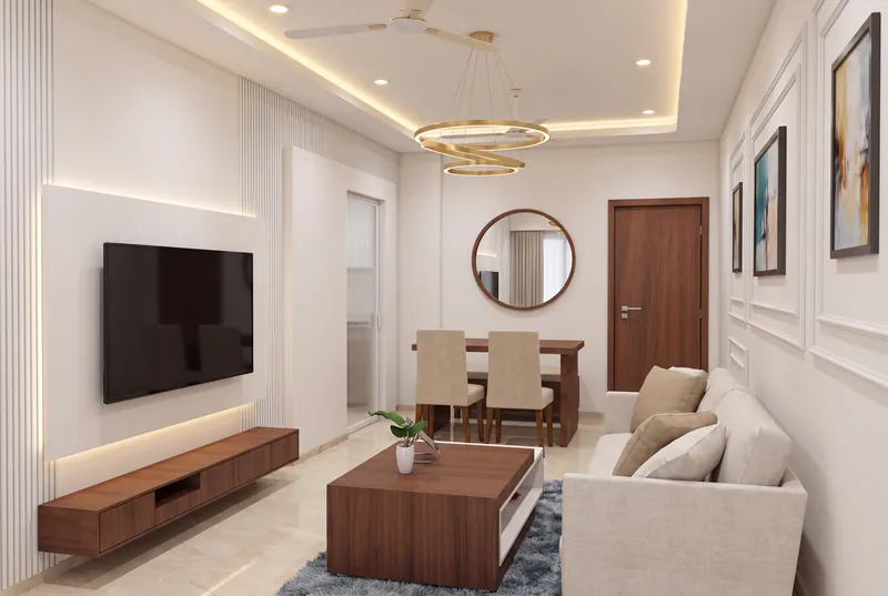 Dining Area, 2BHK Residence, Bandra, Mumbai