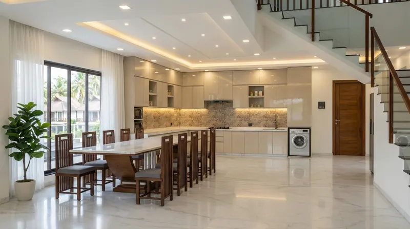 Dining and Kitchen, The Farm House, Hospitality