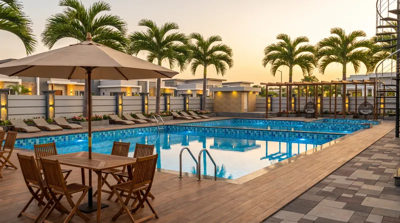 Swimming Pool Area 2 · Day, Greenland Delsol Resort, Lonavala
