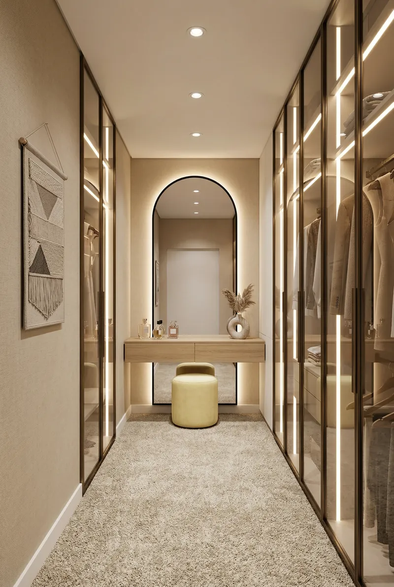 Walk-in Wardrobe, 4BHK Residence, Worli, Mumbai